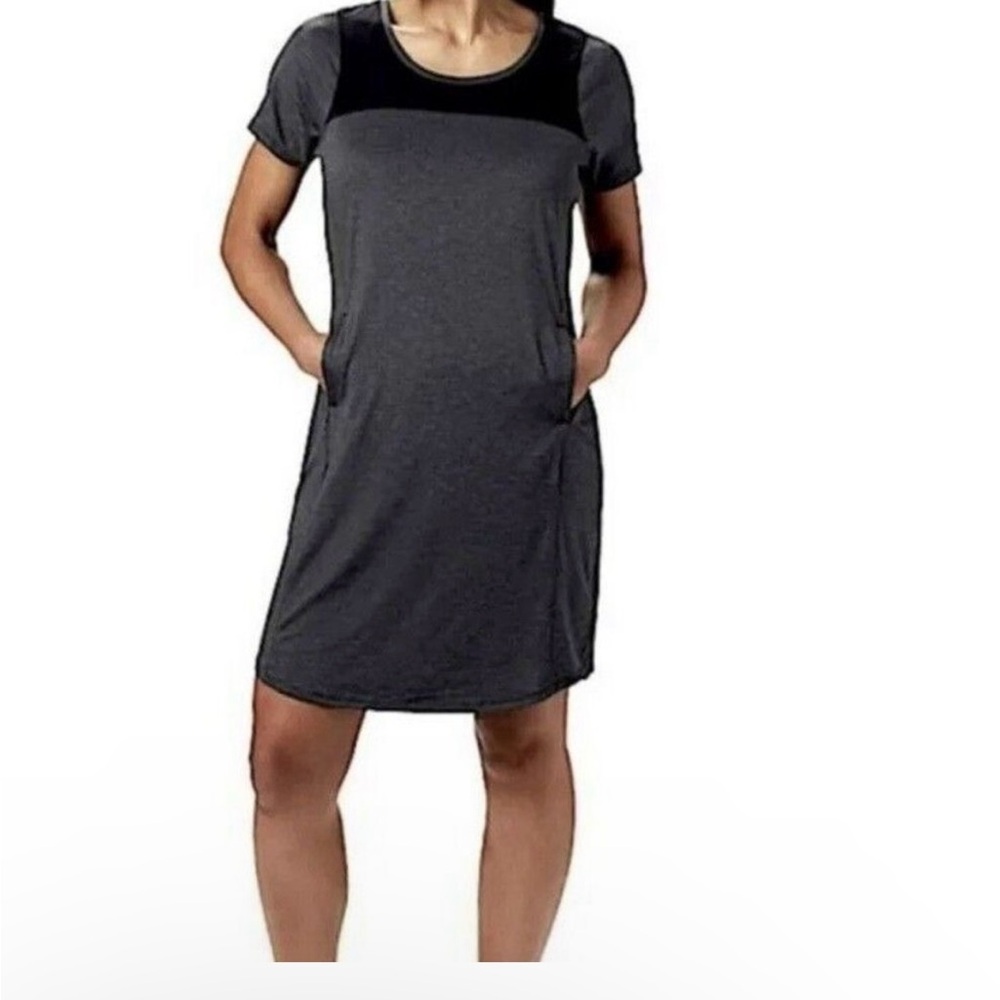 Columbia Shirt Dress Womens Gray Melody Spring II Pockets Crew Neck  Size XL